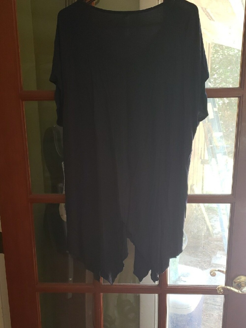 White Mark Navy Embellished V-Neck Tunic - Picture 7 of 9